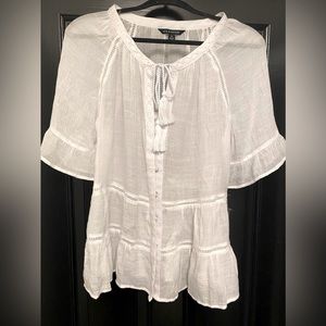 Zac & Rachel blouse, white XL. Brand new.